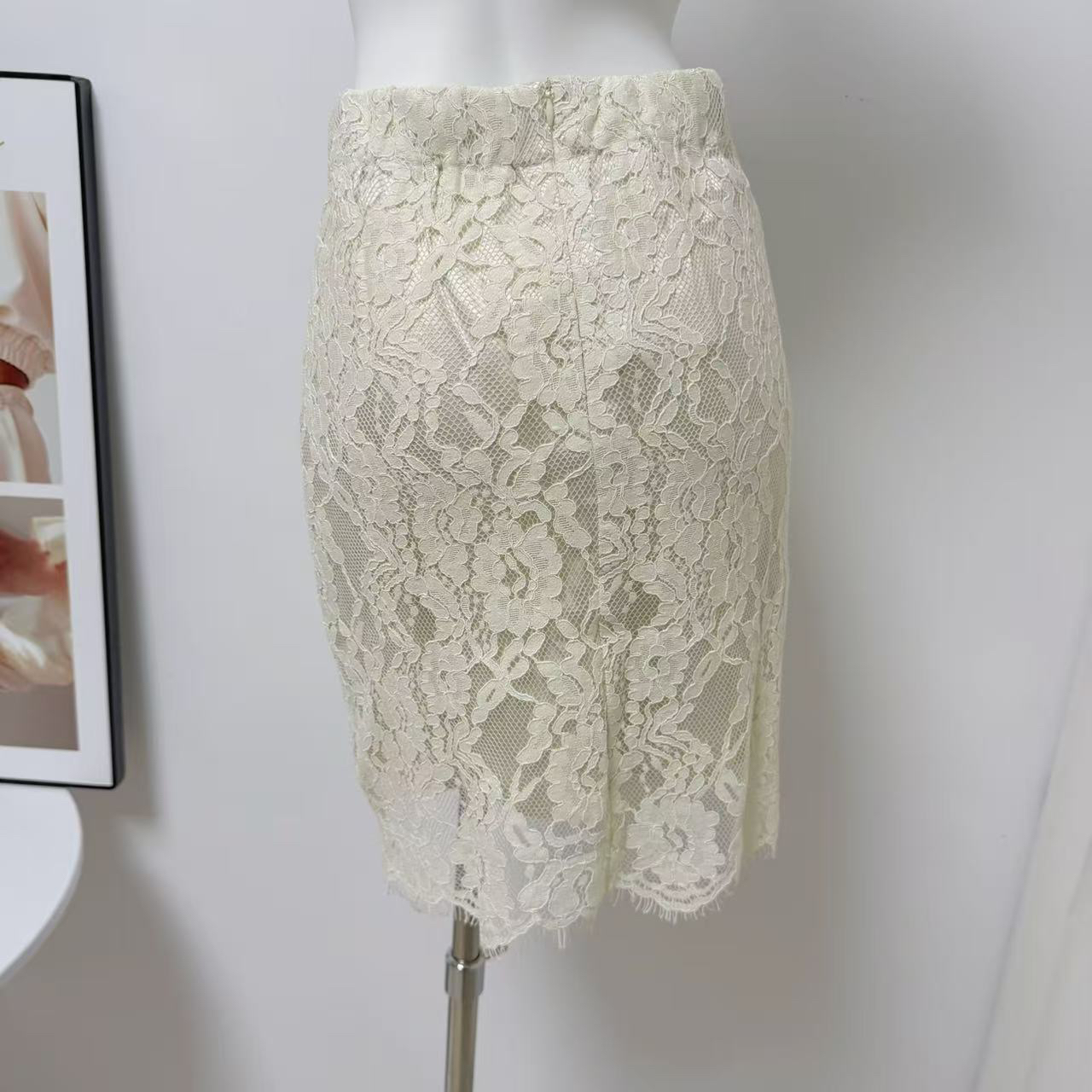 JING Summer Dream Lyocell Tencel Linen Sleeveless Shirt Lace Panel Top - Image 4